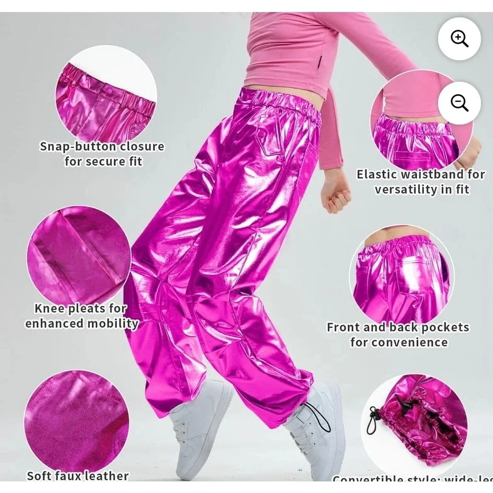 Lolanta silver Elastic Waist Pockets Dance Costume 170cm or 12 years‎